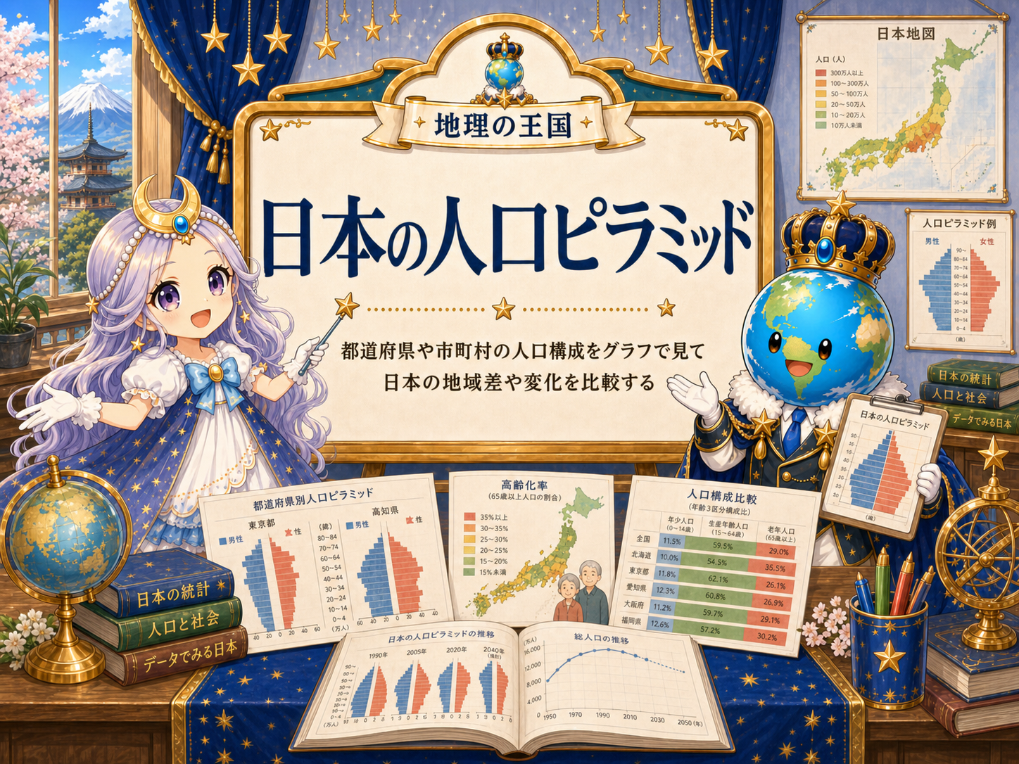 日本の人口ピラミッド